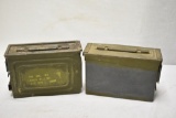 Ammunition Cans & Two Plastic Badge Covers