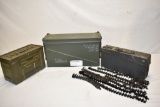 Two US Ammo Boxes & German MG Links/Box