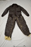 US Navy Leather & Wool Flight Suit