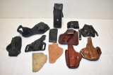 Twelve Pistol Holsters