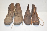 Two WWII Japanese Military Boots