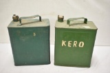 Two Cans Motor Oil & Kerosene