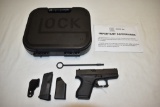 Gun. Glock Model 43 9mm cal. Pistol