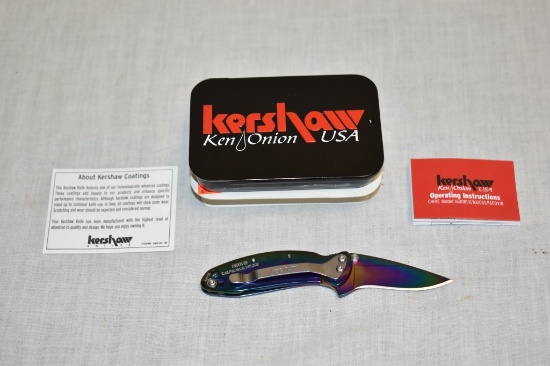 Kershaw Single Blade Folding Knife & Tin