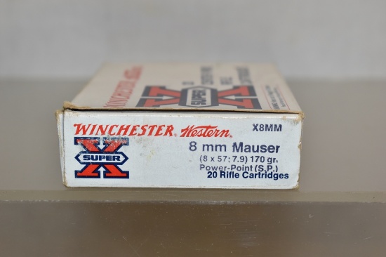 Ammo. 8mm Mauser. 20 Rds