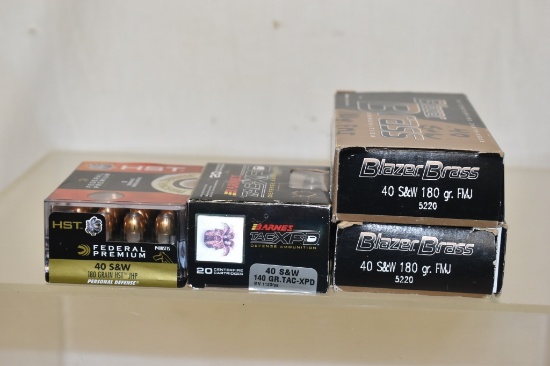 Ammo. 40 S&W. 121 Rds