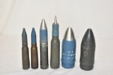 Six World War Deactivated Projectiles
