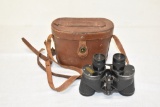 Binoculars & Leather Carrying Case