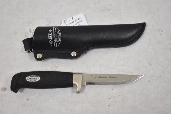 J Martini Finland Inox. Fixed Blade Knife & Sheath