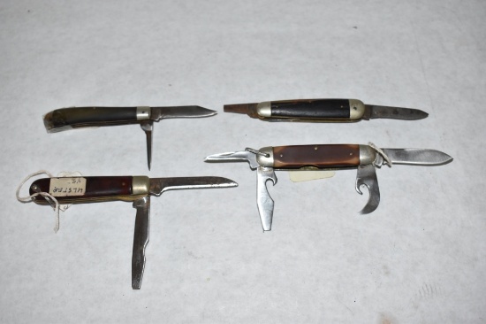 Four Folding Pocket knives
