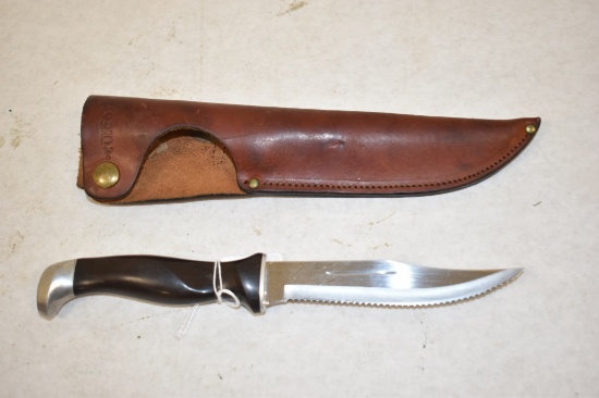 Cutco Fixed Blade Knife &  Leather Sheath