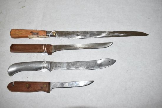 Four Fixed Blade Knives