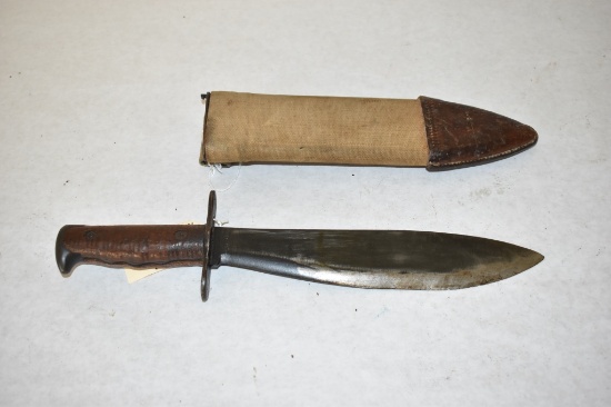 US Model 1917 Bolo Fixed Blade Knife & Sheath