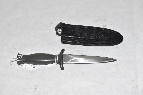 Parker Bros. Fixed Blade Knife & Leather Sheath