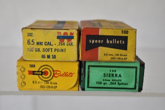 Bullets. 6.5 MM. 305 Rds.