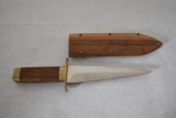 Spain CVA Knife & Wooden Sheath.