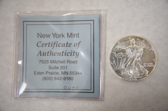 American Eagle Silver Dollar-1999