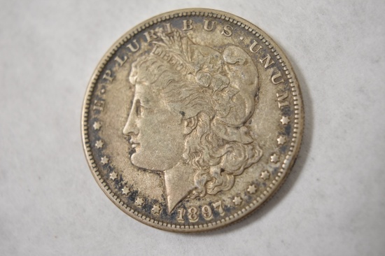 Morgan Silver Dollar-1897-S