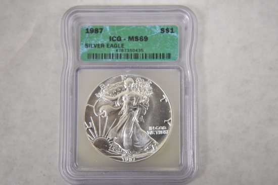 American Eagle Silver Dollar-1987