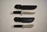 Two Buck fixed Blade Knives & Sheaths.