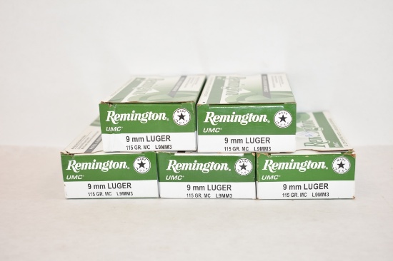 Ammo. 9 MM Luger. 250 RDS.