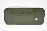 Ammo. 7.62 x39. 700 Rds. Unopened Tin
