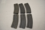 Six AR/M16 Magazines.