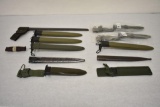 Eleven Assorted Bayonet Scabbards