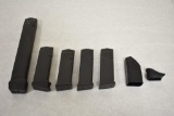 Four Glock Magazines 40 Cal. & One 40 Cal S&W Mag. w/ Two Accessories
