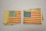 Two Original WW2 U.S. Paratrooper D-Day Invasion American Flag Armband