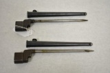 Two British Enfield Bayonet w/Scabbard