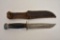 WW2 RH Pal 36 Fighting Knife w Leather Sheath