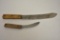 2 Fixed Blade Knives - 1-Case XX, 1- unmarked