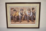 Home Team by Jim Daly signed & numbered print w COA 1305/1500