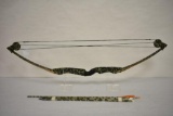 Camouflage Bow with 6 Arrows
