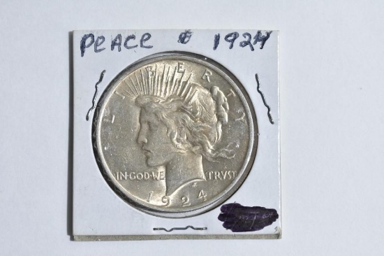 1924 Peace Dollar Coin