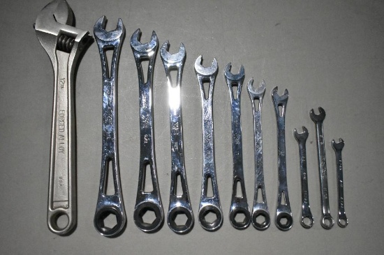 S&K American Standard Ratcheting Wrench Set