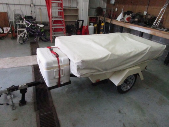 B&F Specialties Motorcycle Trailer