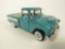 Good-looking 1957 Turquoise Chevrolet Cameo Carrier Franklin Mint 1:24 scale die-cast model car.