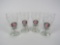 Lot of four NOS circa 1940s Hamm's Preferred Stock beer glasses with logo.