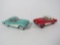 1956 and 1957 Corvettes by Franklin Mint 1:24 scale diecast models.