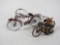 Lot of two scale model bicycles. One is marked 