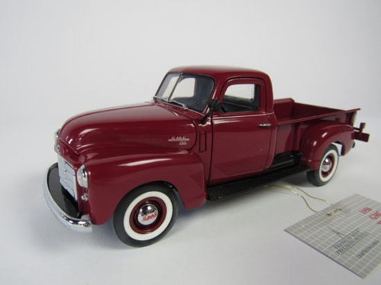 Sharp 1950 GMC Pickup Truck Franklin Mint 1:24 scale die-cast model still in the original box.