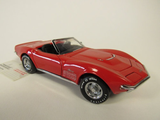 1970 Corvette Stingray Limited Edition Franklin Mint 1:24 scale diecast model car. #40 of 9900.