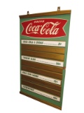 Sharp 1940s Coca-Cola Kay Display masonite diner menu board.