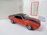 1969 Chevrolet Camaro Z-28 Franklin Mint 1:24 scale diecast car.