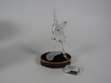 Choice Swarovski Crystal Masquerade Pierrot figurine retired with box.