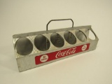 Unusual 1950s Coca-Cola twelve-pack aluminum bottle carrier.