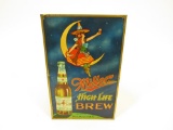 Circa 1920s Miller High Life Brew single-sided tin litho tavern sign.