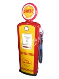 Circa 1948 restored Shell Oil Bennet model #756 gas pump.